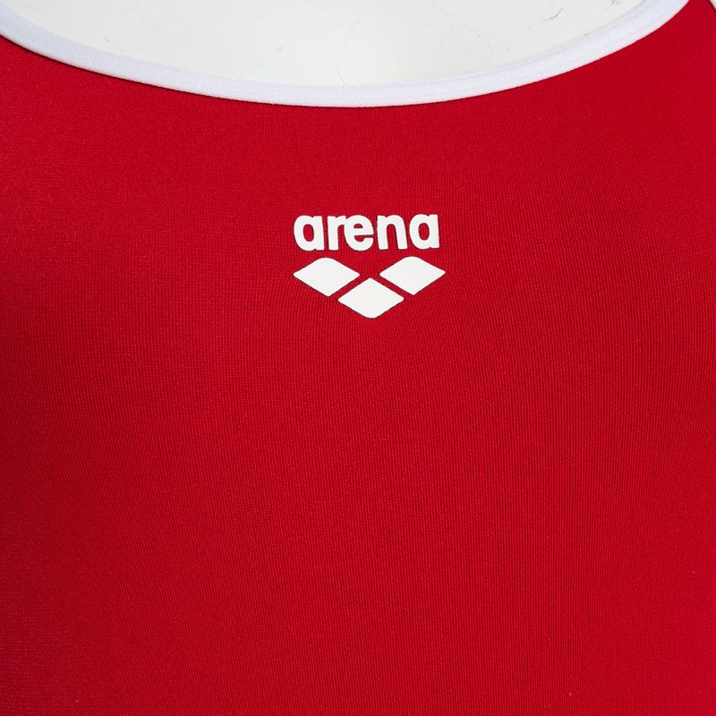 Strój pływacki jednoczęściowy damski arena Icons Super Fly Back Solid red/white 3