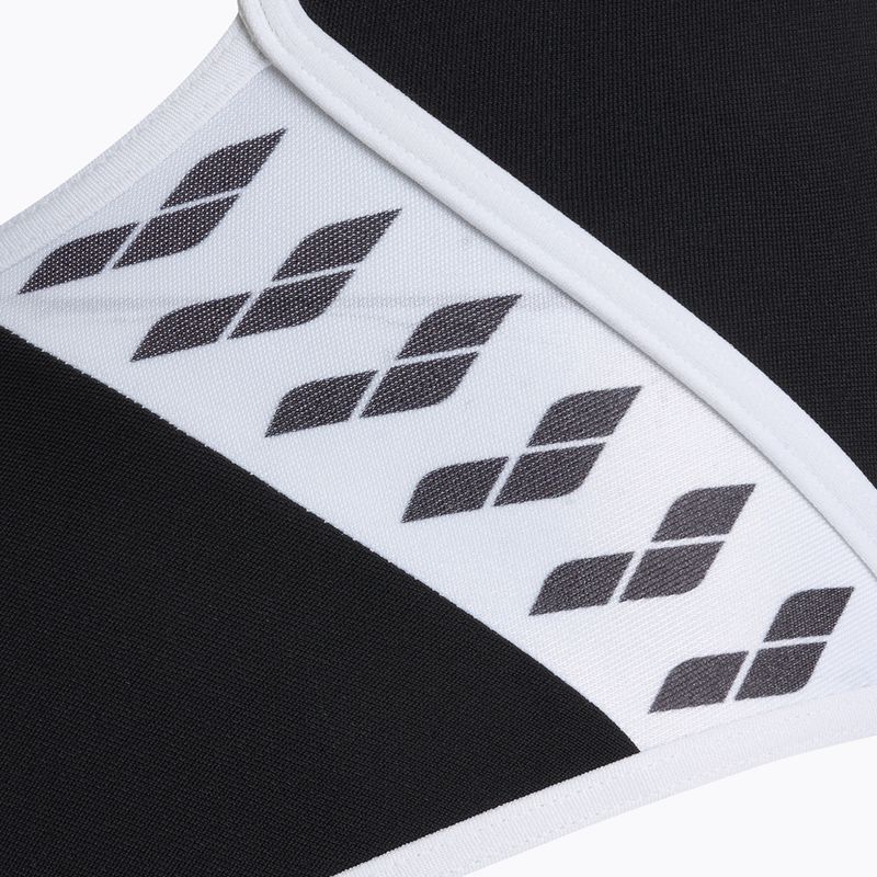 Strój pływacki jednoczęściowy damski arena Icons Super Fly Back Solid black/white 3