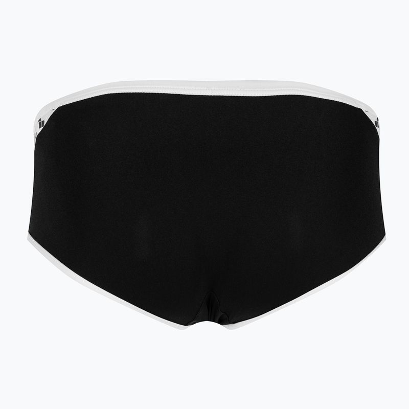 Slipy pływackie męskie arena Icons Swim Low Waist Short Solid black/white 2