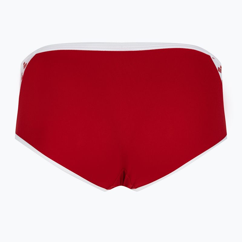 Bokserki pływackie męskie arena Icons Swim Low Waist Short Solid red/white 2