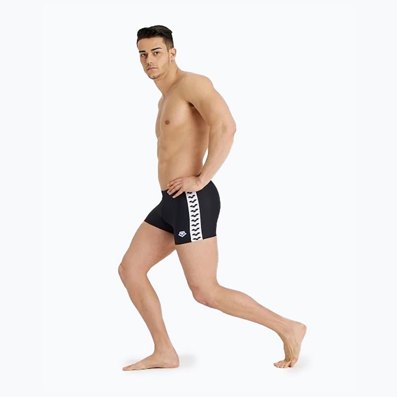 Bokserki pływackie arena Icons Swim Short Solid black/white 5