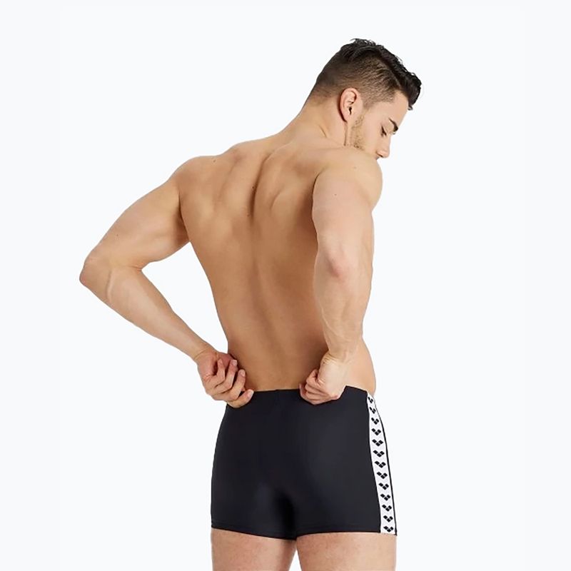 Bokserki pływackie arena Icons Swim Short Solid black/white 6