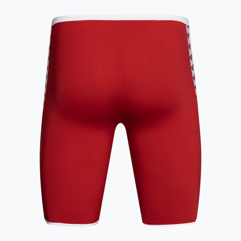 Jammery pływackie męskie arena Icons Swim Jammer Solid red/white 2