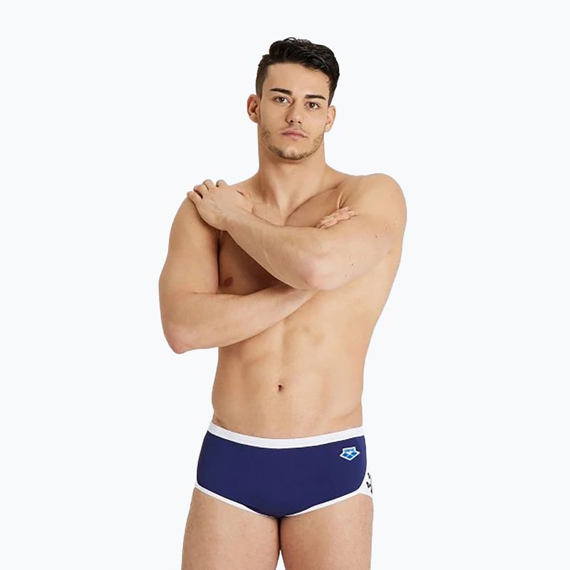 Bokserki pływackie męskie arena Icons Swim Low Waist Short Solid navy/white 4