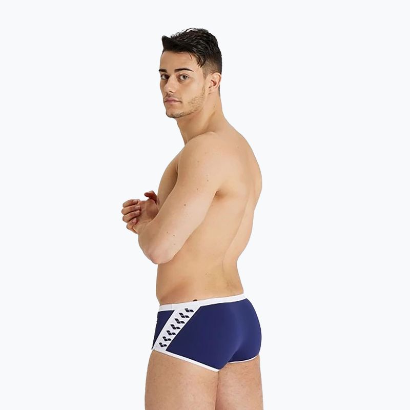 Bokserki pływackie męskie arena Icons Swim Low Waist Short Solid navy/white 6