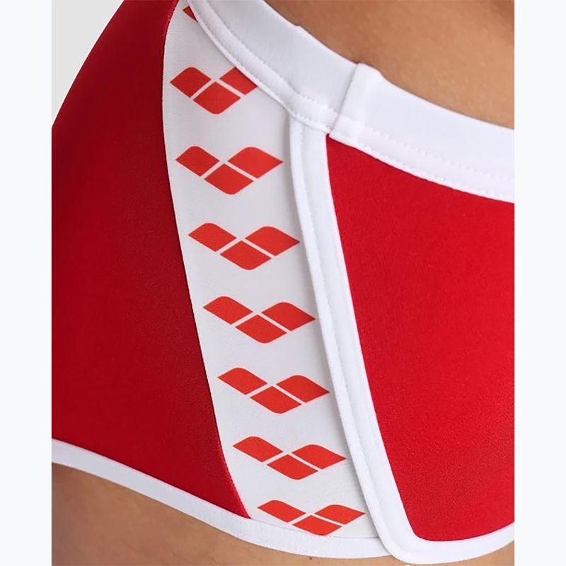 Bokserki pływackie męskie arena Icons Swim Low Waist Short Solid red/white 8