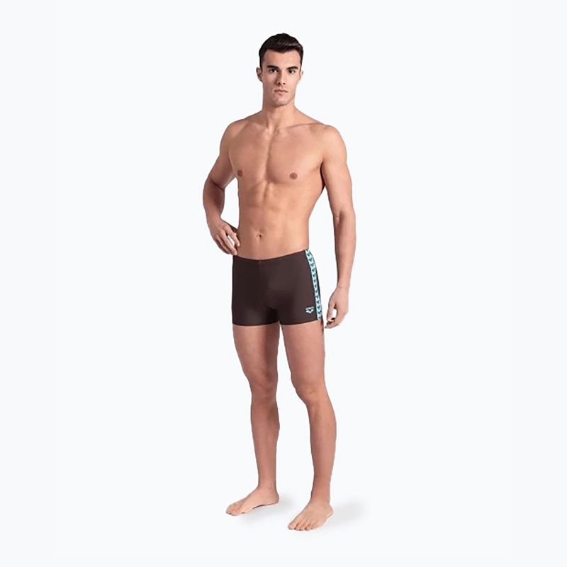 Bokserki pływackie arena Icons Swim Short Solid sepia/water 5