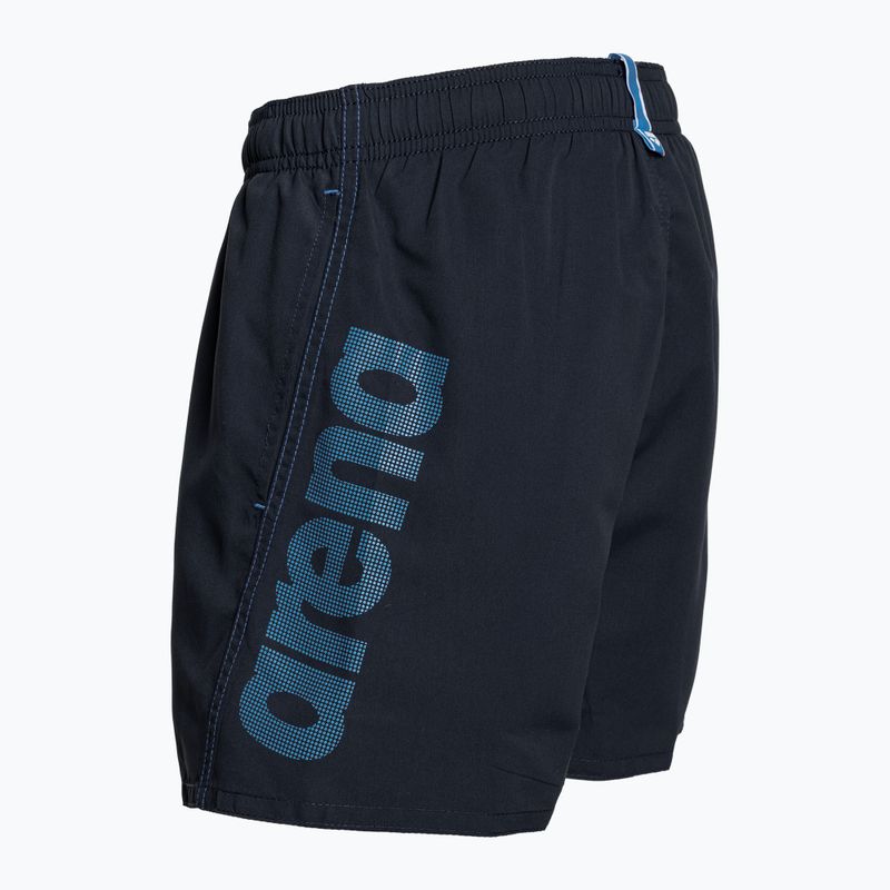 Bokserki pływackie dziecięce arena Fundamentals Logo JR Boxer R navy/turquoise 4