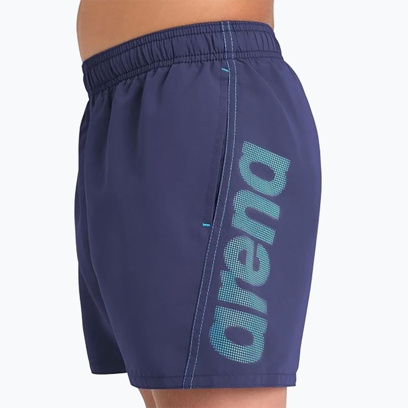 Bokserki pływackie dziecięce arena Fundamentals Logo JR Boxer R navy/turquoise 8