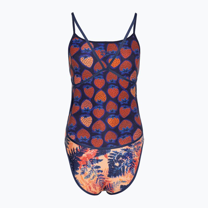 Strój pływacki jednoczęściowy damski dwustronny arena Reversible Swimsuit Challenge Back navy/multi 2
