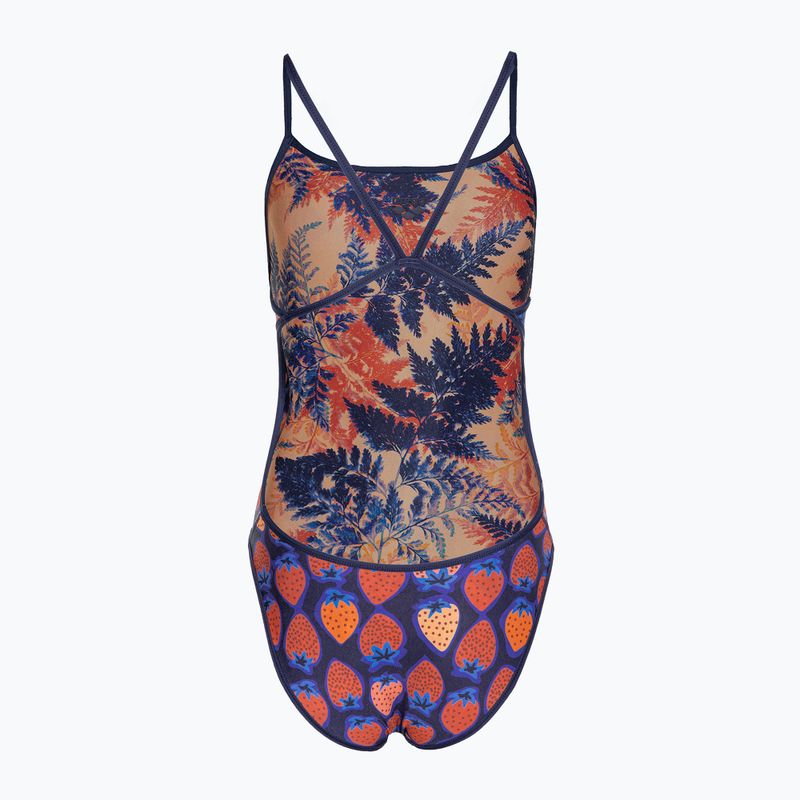 Strój pływacki jednoczęściowy damski dwustronny arena Reversible Swimsuit Challenge Back navy/multi 6