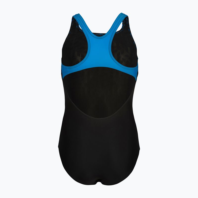 Strój pływacki jednoczęściowy dziecięcy arena Kikko V Swim Pro Back black/blue china 3