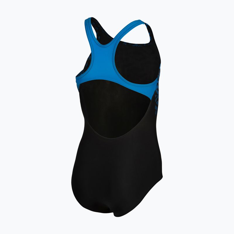 Strój pływacki jednoczęściowy dziecięcy arena Kikko V Swim Pro Back black/blue china 4