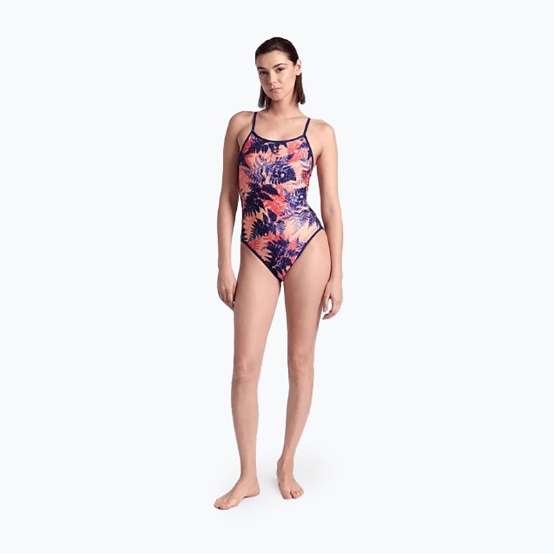 Strój pływacki jednoczęściowy damski dwustronny arena Reversible Swimsuit Challenge Back navy/multi 9