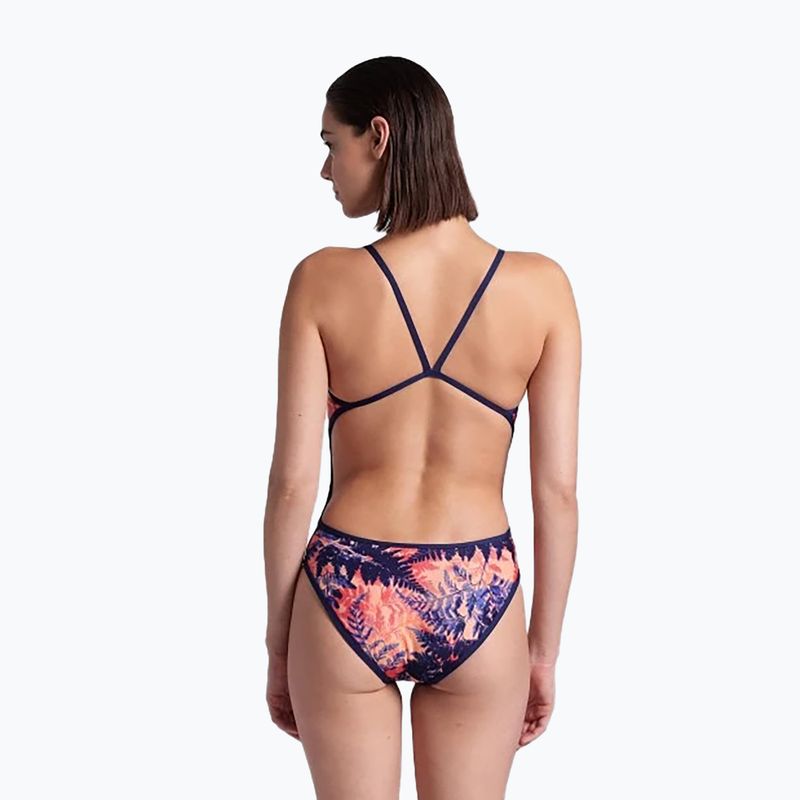 Strój pływacki jednoczęściowy damski dwustronny arena Reversible Swimsuit Challenge Back navy/multi 11