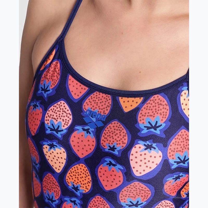 Strój pływacki jednoczęściowy damski dwustronny arena Reversible Swimsuit Challenge Back navy/multi 14