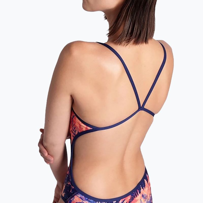 Strój pływacki jednoczęściowy damski dwustronny arena Reversible Swimsuit Challenge Back navy/multi 15