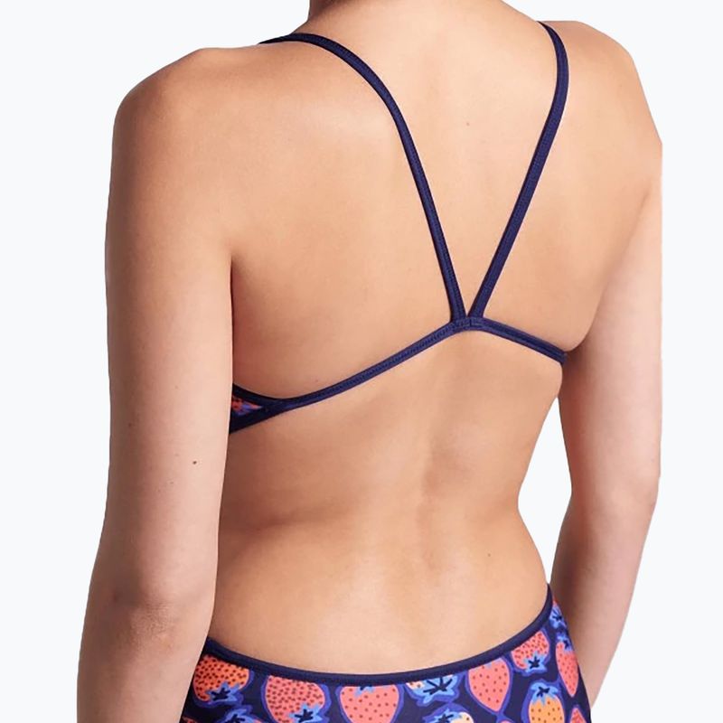 Strój pływacki jednoczęściowy damski dwustronny arena Reversible Swimsuit Challenge Back navy/multi 16