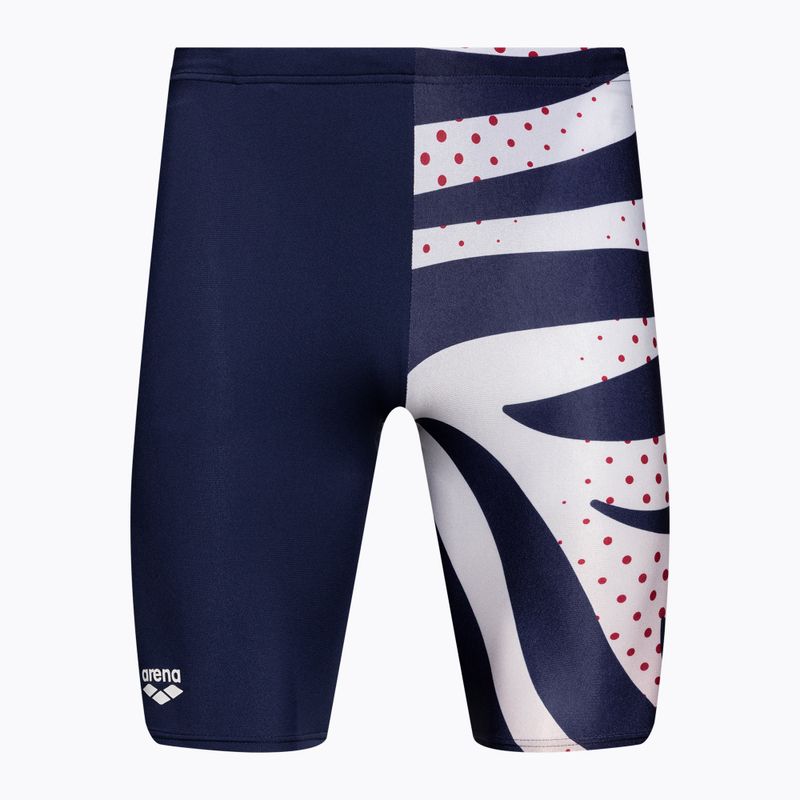 Jammery pływackie męskie arena Multi Stripes Swim Jammer navy/white multi
