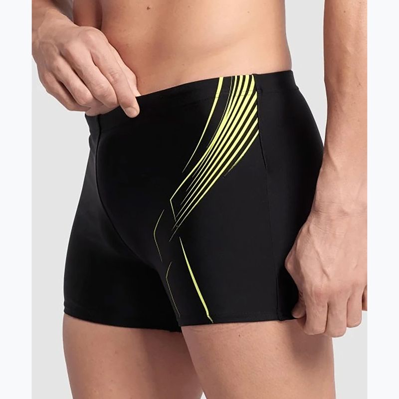 Bokserki pływackie męskie arena Dive Swim Short black/soft green 4