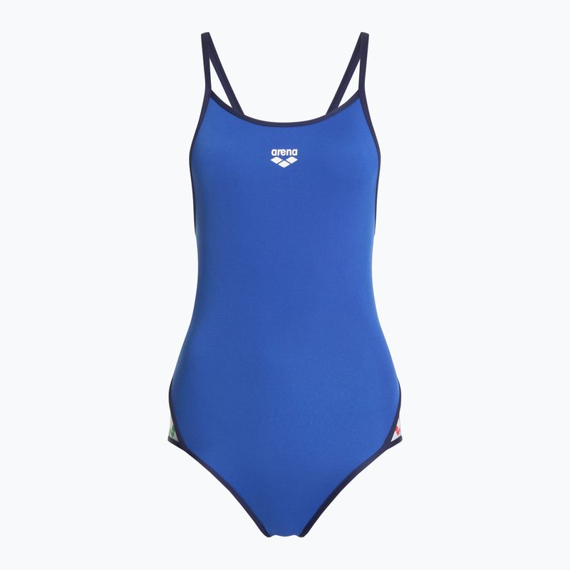 Strój pływacki jednoczęściowy damski arena Icons Super Fly Back Solid royal/navy