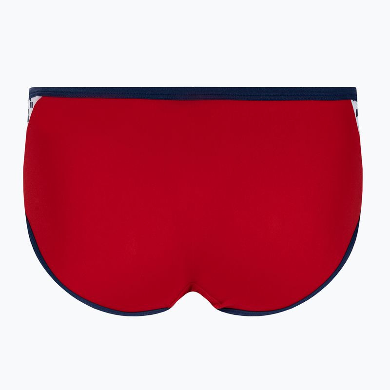 Bokserki pływackie męskie arena Icons Swim Low Waist Short Solid red/navy 2