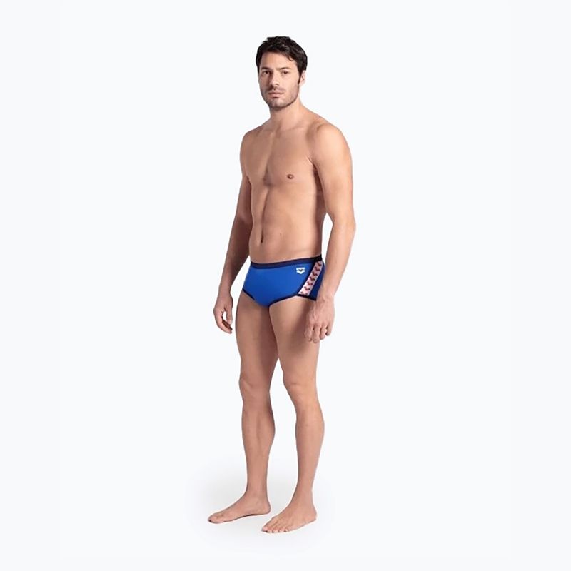 Bokserki pływackie męskie arena Icons Swim Low Waist Short Solid royal/navy 2