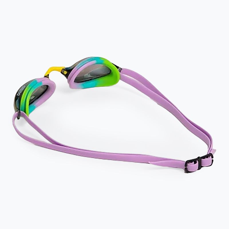 Okulary do pływania arena Python Mirror green/violet/green 4