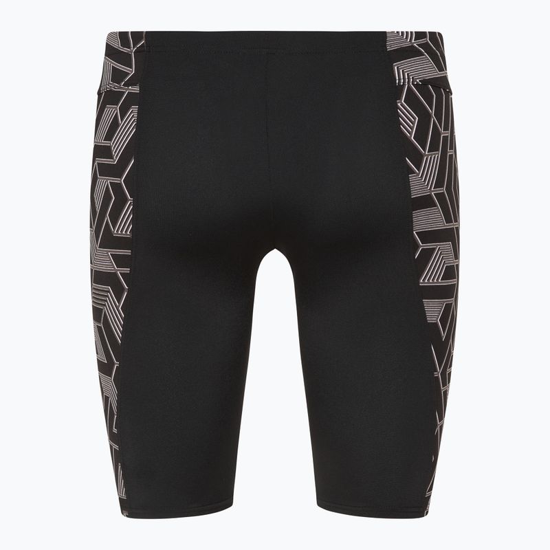 Jammery pływackie męskie arena Escape Swim Jammer black/team black 2