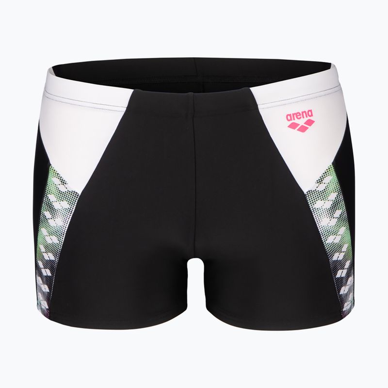 Bokserki pływackie męskie arena Stripe Swim Short black/white/multi