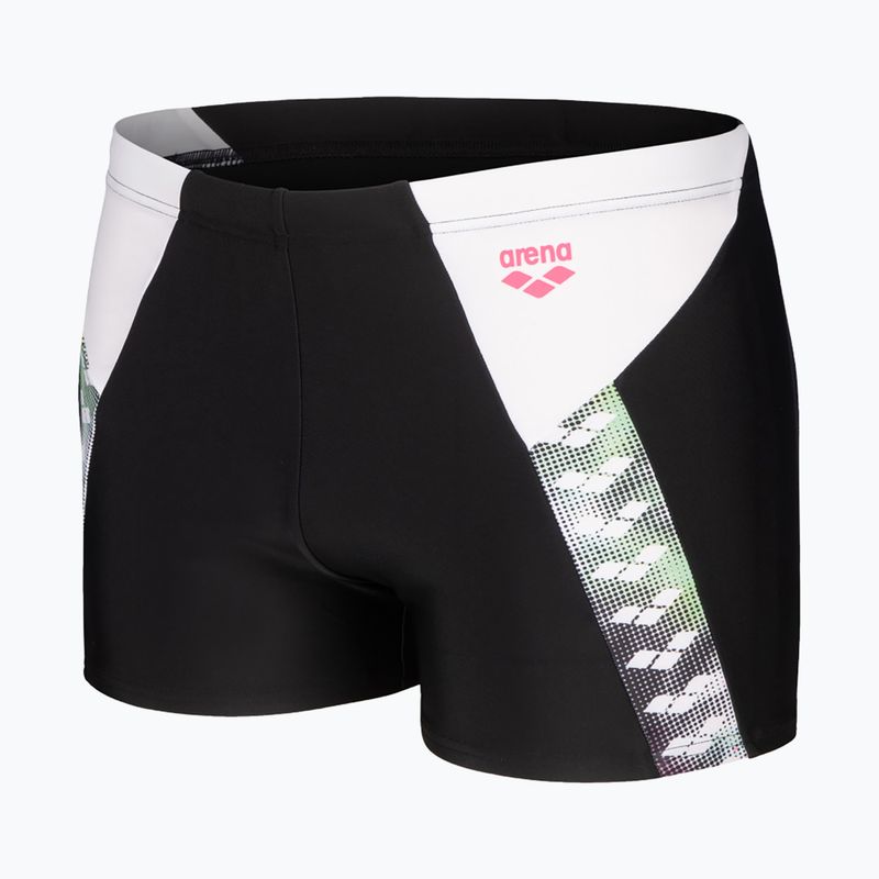 Bokserki pływackie męskie arena Stripe Swim Short black/white/multi 3