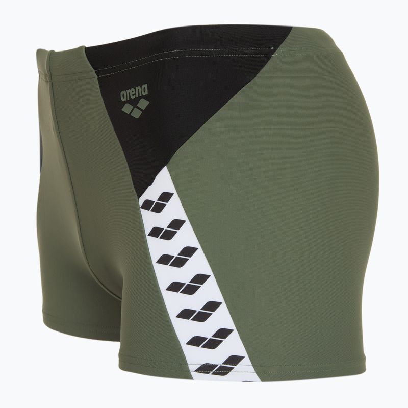 Bokserki pływackie męskie arena Stripe Swim Short sage/black/multi 3