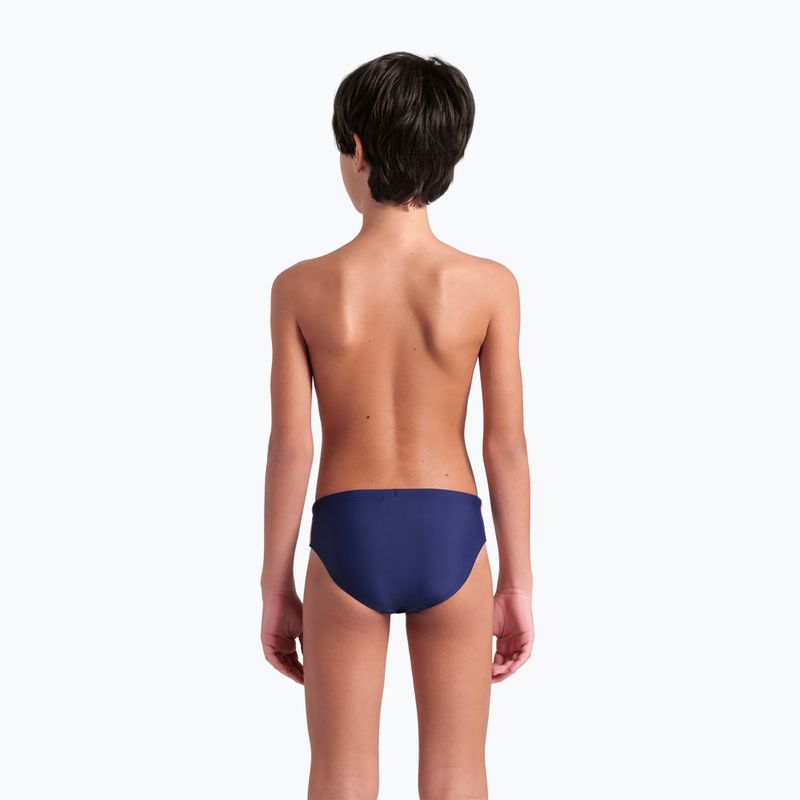 Slipy pływackie dziecięce arena Swim Briefs Solid navy/white/white 7
