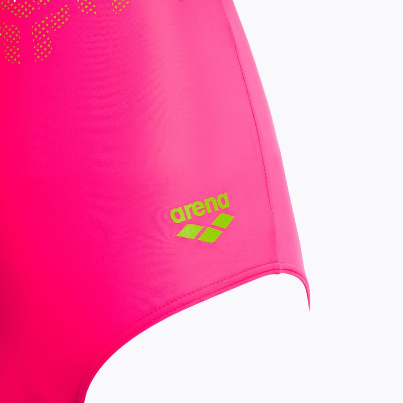 Strój pływacki jednoczęściowy dziecięcy arena Kikko V Swim Pro Back shocking pink/soft green 3