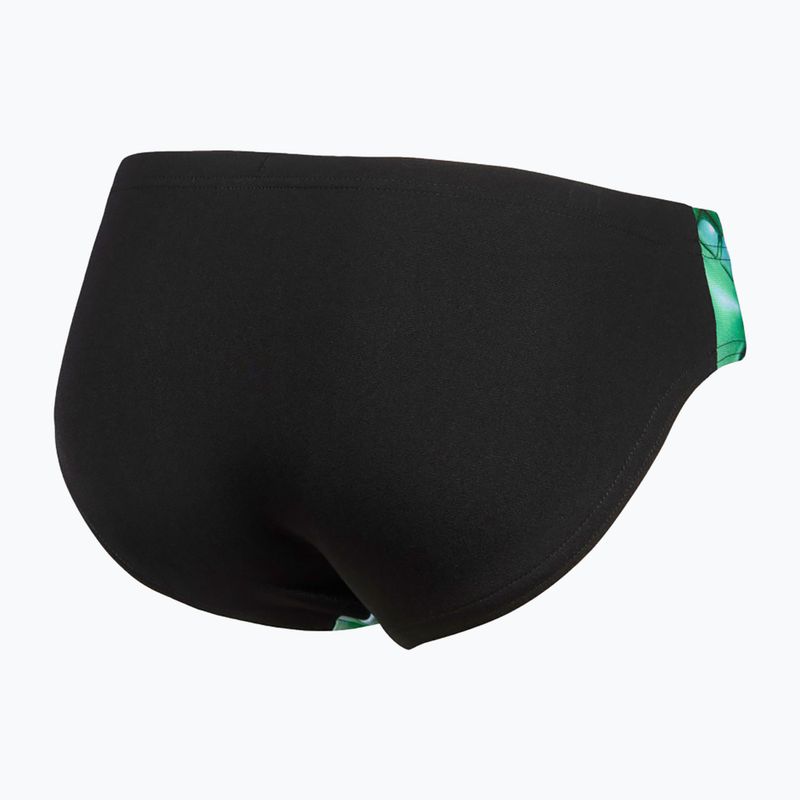 Slipy pływackie dziecięce arena Foam Swim Briefs black/soft green multi 4