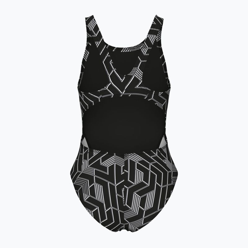 Strój pływacki jednoczęściowy dziecięcy arena Escape Swim Tech L black/team black 2