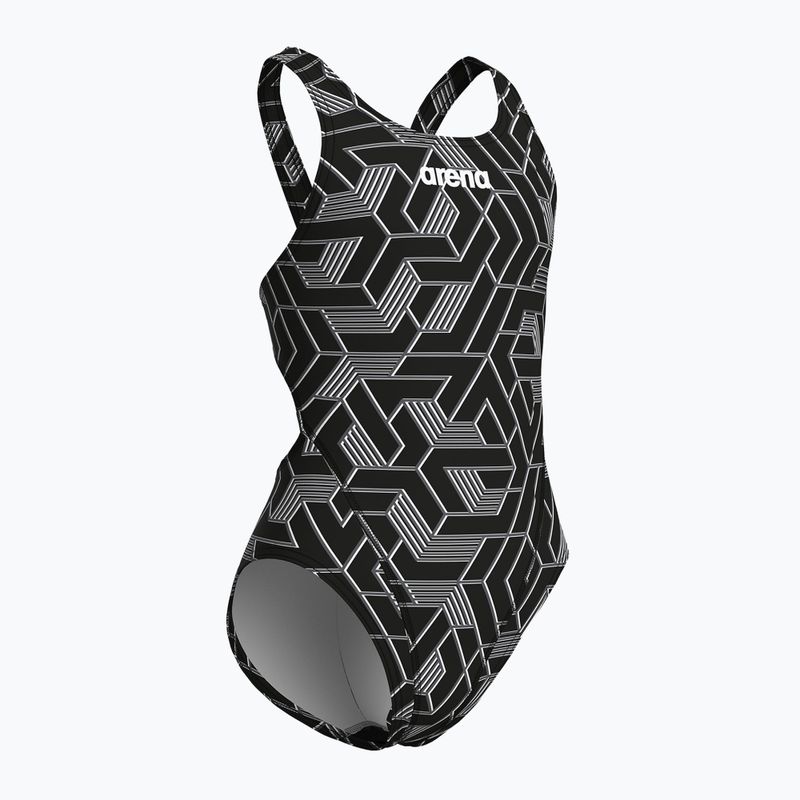 Strój pływacki jednoczęściowy dziecięcy arena Escape Swim Tech L black/team black 3
