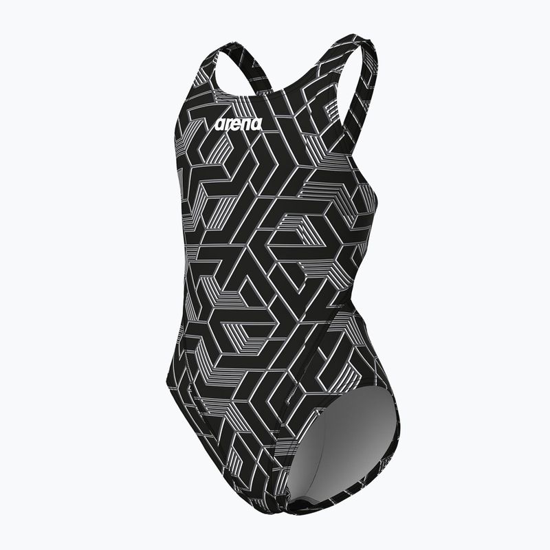 Strój pływacki jednoczęściowy dziecięcy arena Escape Swim Tech L black/team black 4