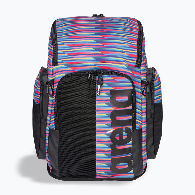 Plecak pływacki arena Spiky III 45 l Allover racing stripes