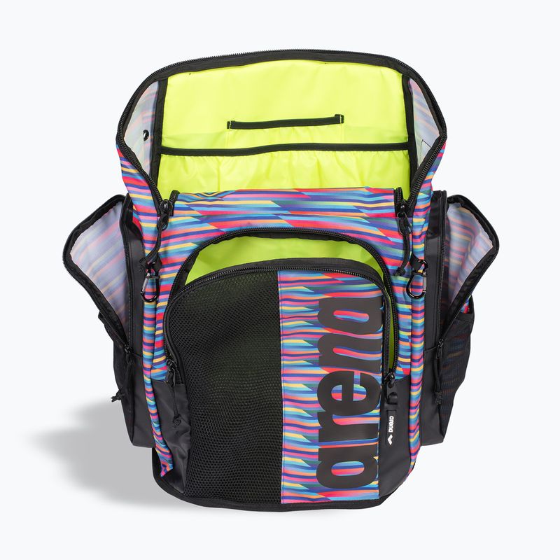 Plecak pływacki arena Spiky III 45 l Allover racing stripes 7