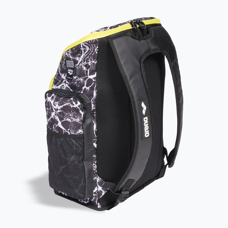 Plecak pływacki arena Spiky III 45 l Allover black/white 4