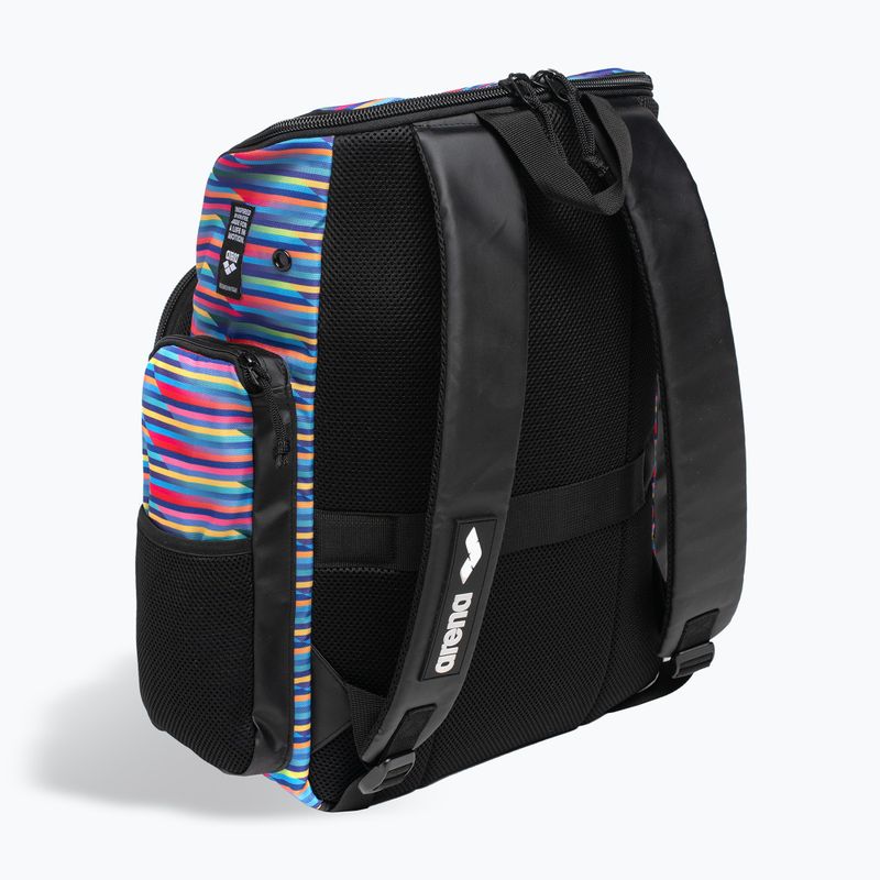 Plecak pływacki arena Spiky III 35 l Allover racing stripes 4