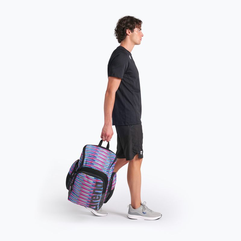 Plecak pływacki arena Spiky III 35 l Allover racing stripes 6