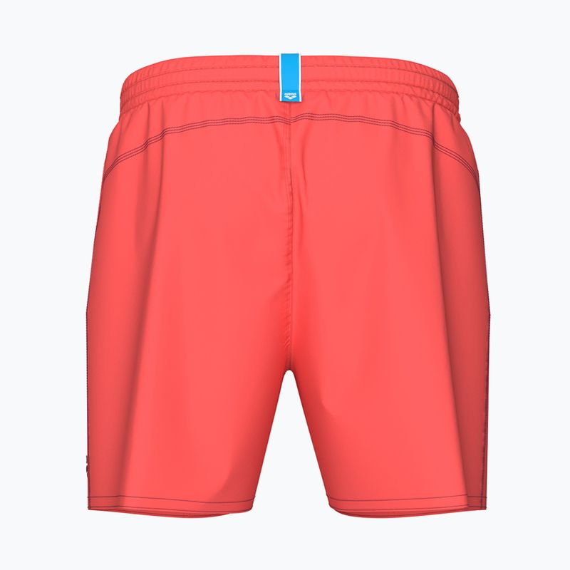 Szorty kąpielowe męskie arena Bywayx R calypso coral/dark purple 2