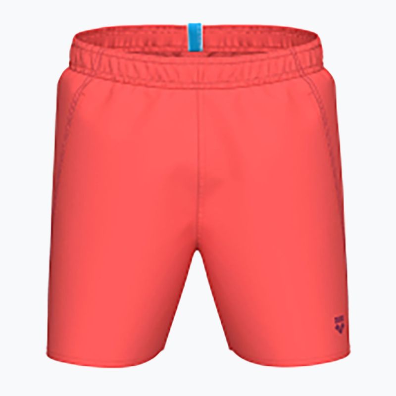 Szorty kąpielowe męskie arena Fundamentals Boxer R dark purple/calypso coral
