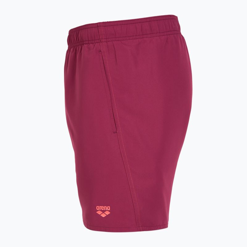 Szorty kąpielowe męskie arena Fundamentals Boxer R dark purple/calypso coral 3