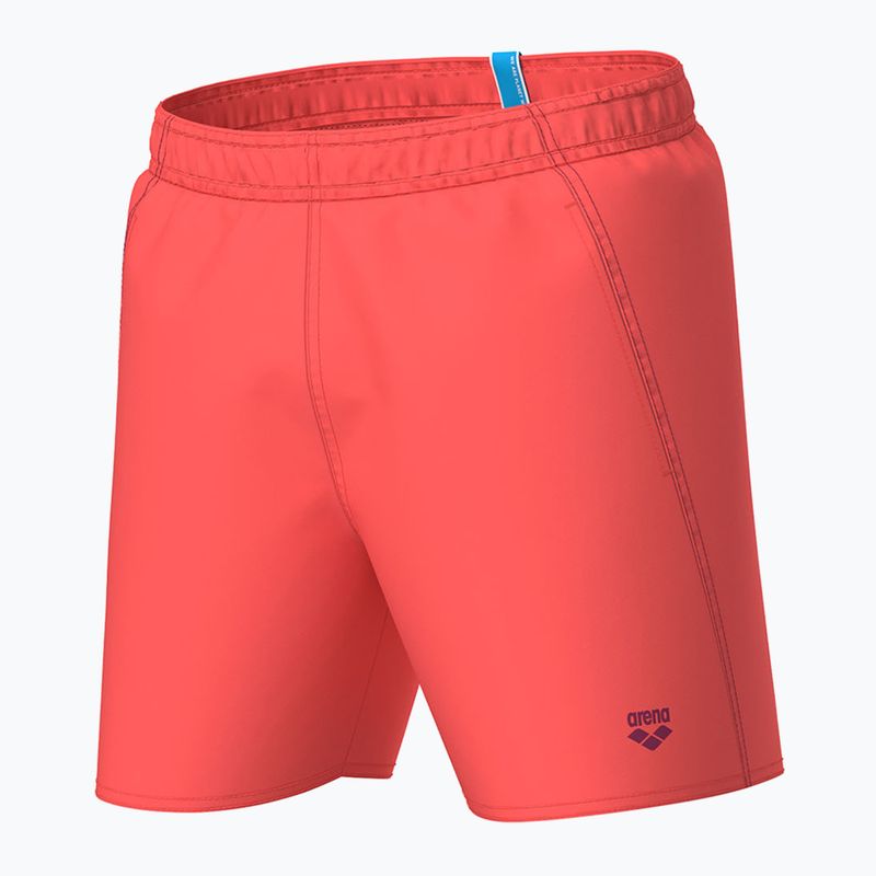 Szorty kąpielowe męskie arena Fundamentals Boxer R calypso coral/dark purple 3