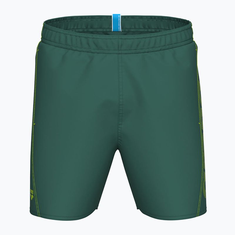 Szorty kąpielowe męskie arena Fundamentals Arena Logo Boxer R artic lime/mangrove 3