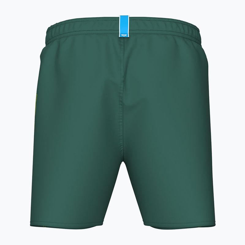 Szorty kąpielowe męskie arena Fundamentals Arena Logo Boxer R artic lime/mangrove 4