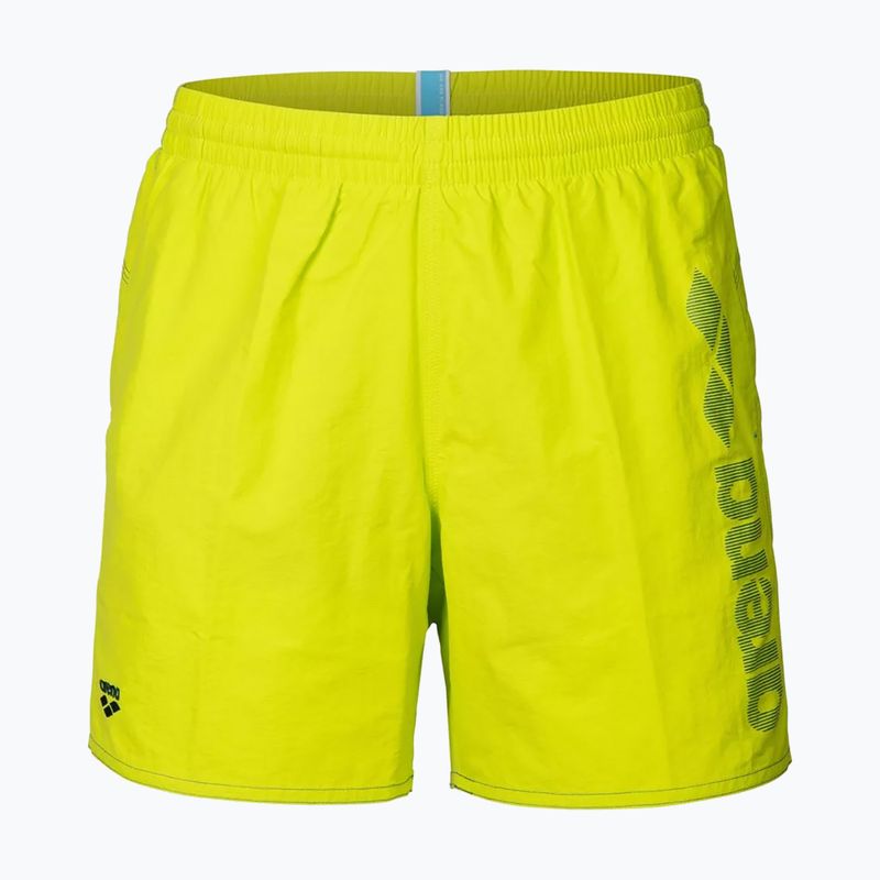Szorty kąpielowe męskie arena Fundamentals Arena Logo Boxer R artic lime/mangrove
